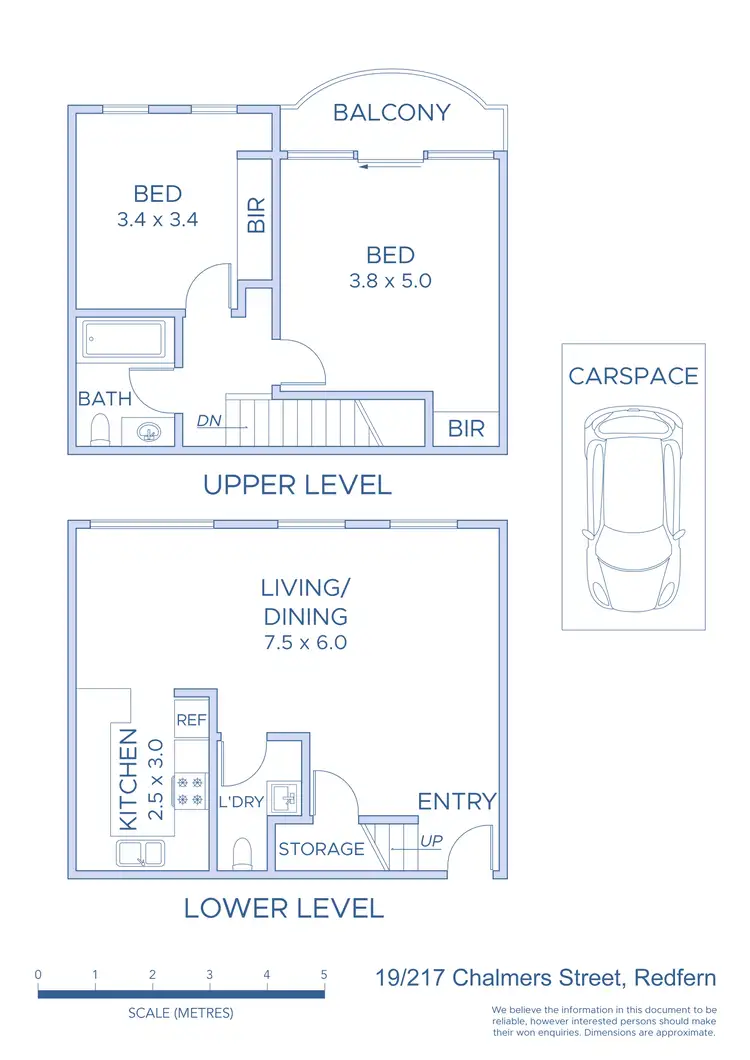 Floorplan of Homely apartment listing, 19/217 Chalmers Street, Redfern NSW 2016