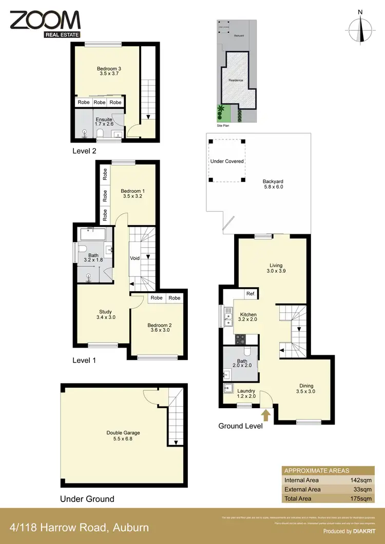 Floorplan of Homely townhouse listing, 4/118 Harrow Road, Auburn NSW 2144