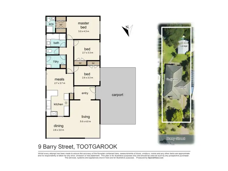 Floorplan of Homely house listing, 9 Barry Street, Tootgarook VIC 3941