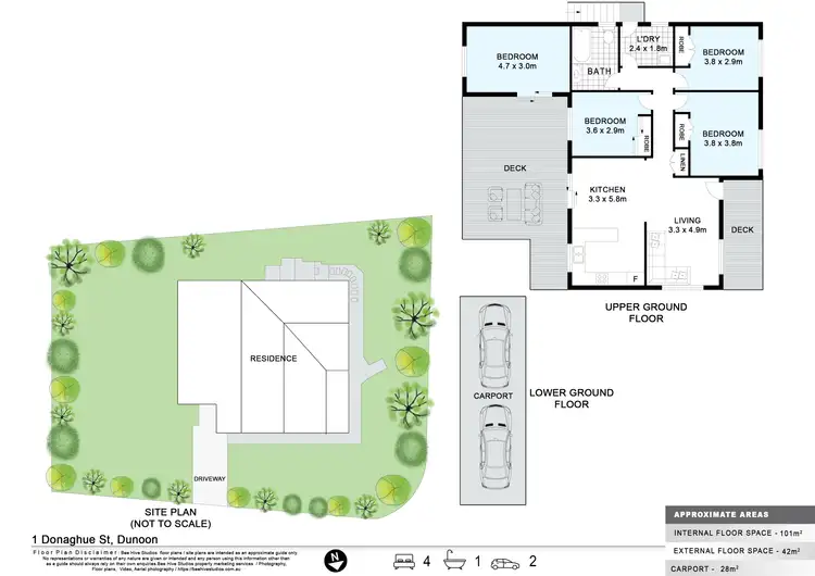 Floorplan of Homely house listing, 1 Donaghue Street, Dunoon NSW 2480