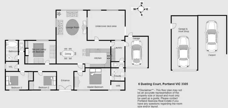 Floorplan of Homely house listing, 6 Dusting Court, Portland VIC 3305