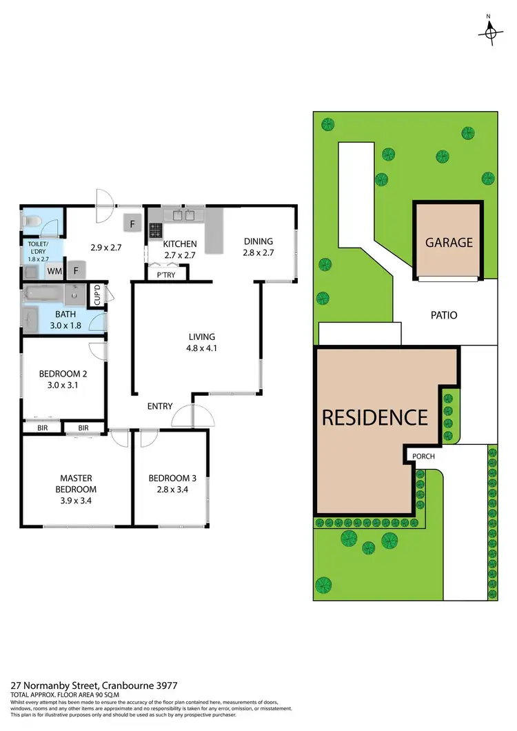 Floorplan of Homely house listing, 27 Normanby Street, Cranbourne VIC 3977