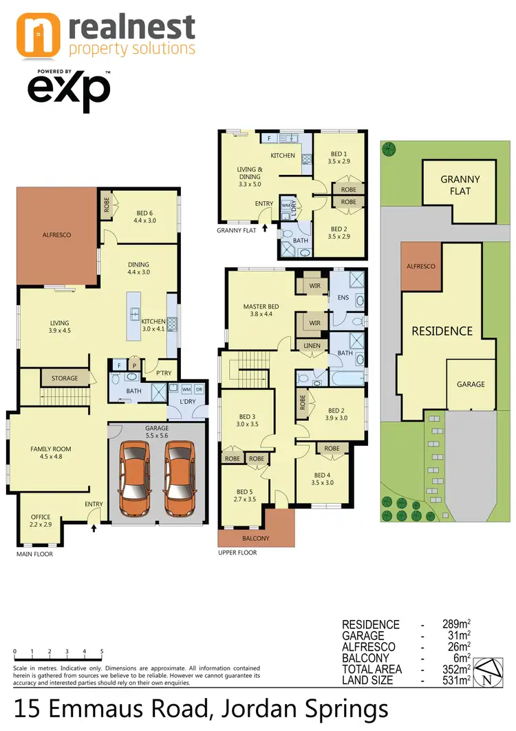 Floorplan of Homely house listing, 15 & 15A Emmaus Road, Jordan Springs NSW 2747