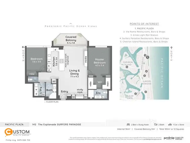 Floorplan of Homely unit listing, 50/142 THE ESPLANADE, Surfers Paradise QLD 4217