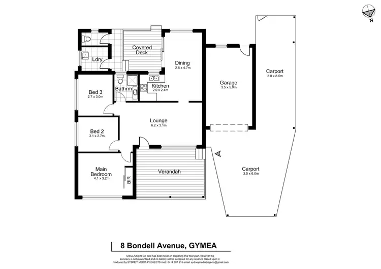 Floorplan of Homely house listing, 8 Bondell Avenue, Gymea NSW 2227