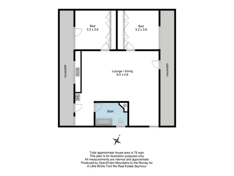 Floorplan of Homely rural property listing, 165 GHIN GHIN ROAD, Whiteheads Creek VIC 3660