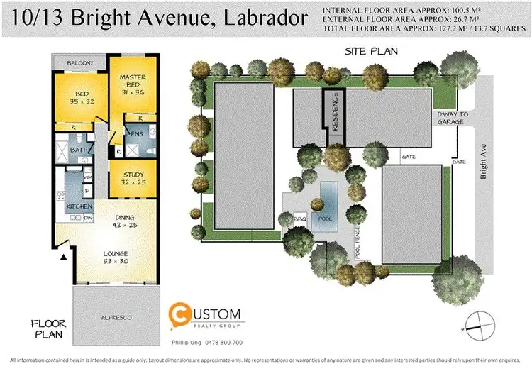 Floorplan of Homely apartment listing, 10/13-23 Bright Avenue, Labrador QLD 4215