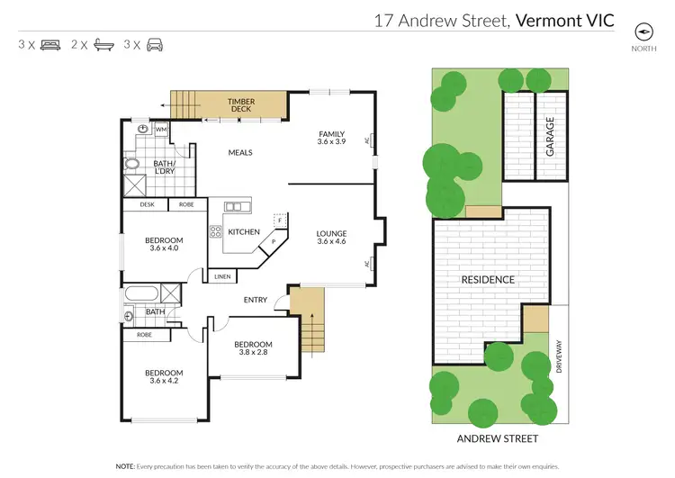 Floorplan of Homely house listing, 17 Andrew Street, Vermont VIC 3133