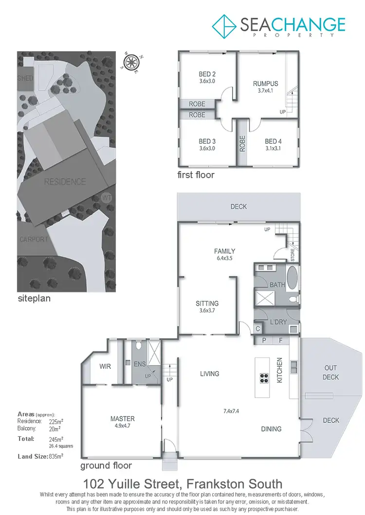 Floorplan of Homely house listing, 102 Yuille Street, Frankston South VIC 3199