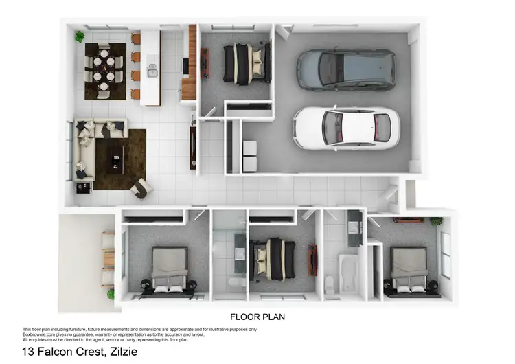 Floorplan of Homely house listing, 13 Falcon Crest, Zilzie QLD 4710