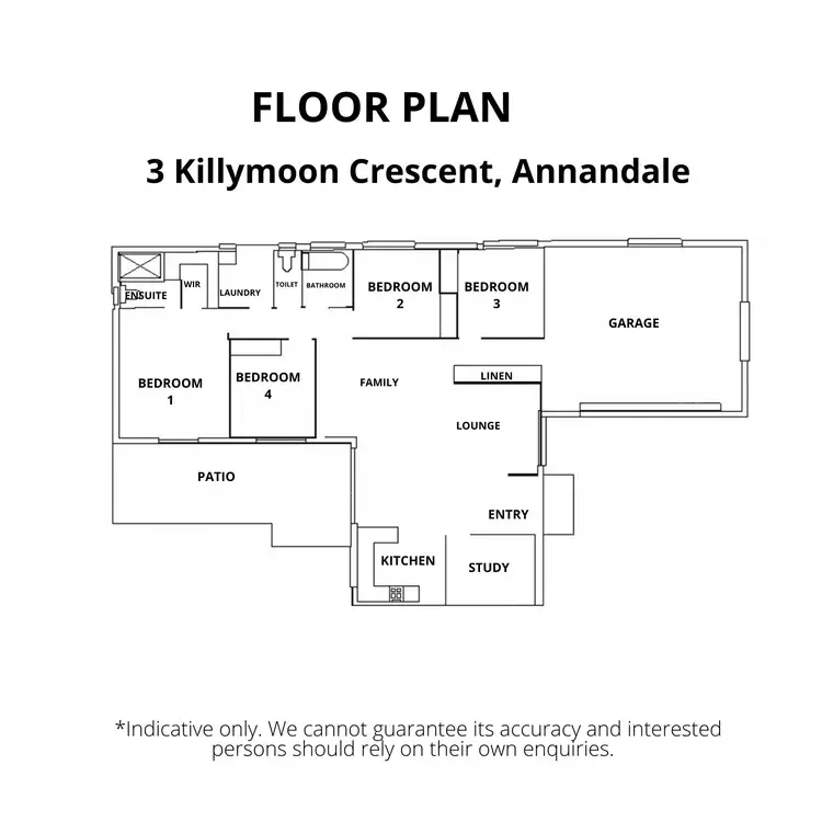 Floorplan of Homely house listing, 3 Killymoon Crescent, Annandale QLD 4814