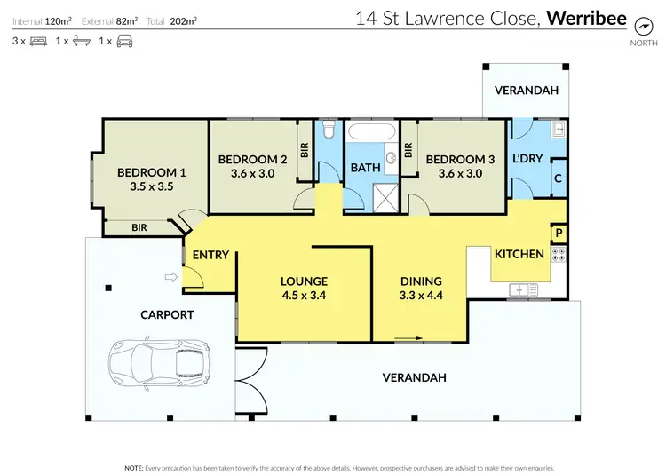 Floorplan of Homely house listing, 14 St Lawrence Close, Werribee VIC 3030