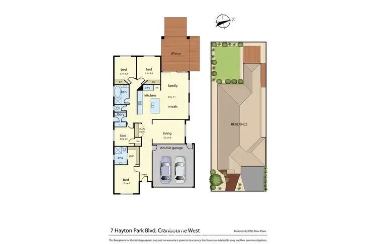 Floorplan of Homely house listing, 7 HAYTON PARK BOULEVARD, Cranbourne West VIC 3977