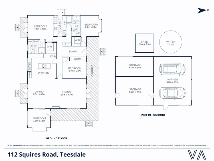 Floorplan of Homely house listing, 112 Squires Road, Teesdale VIC 3328