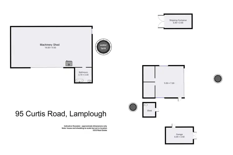 Floorplan of Homely rural property listing, 95 Curtis Road, Lamplough VIC 3352