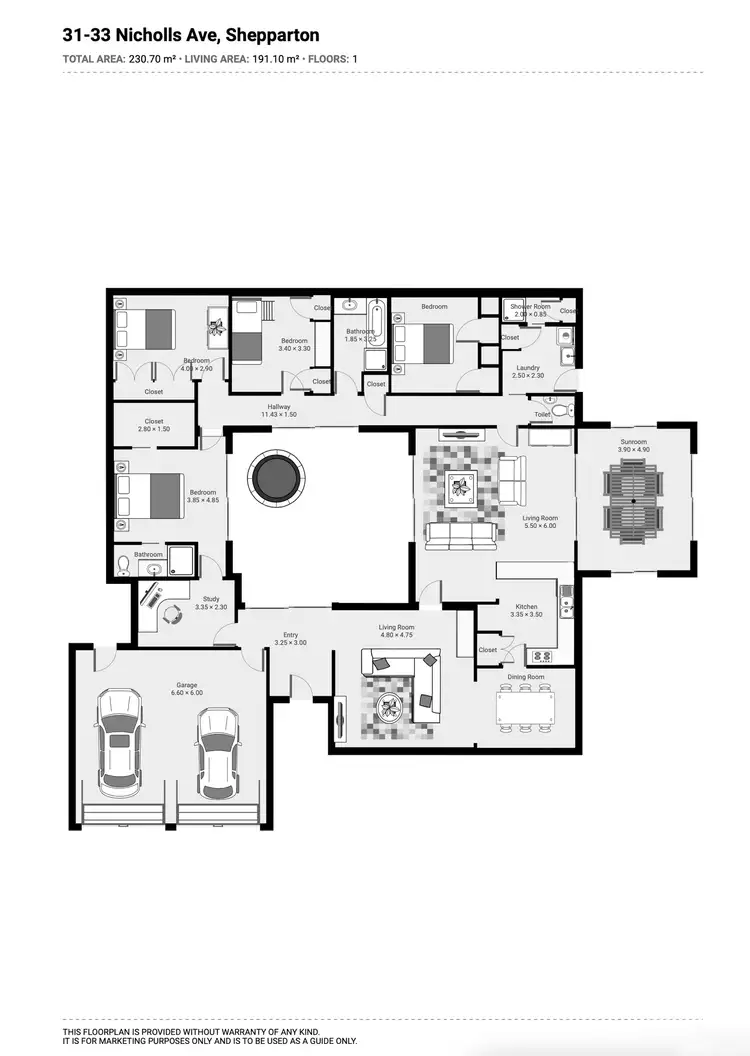 Floorplan of Homely house listing, 33 Nicholls Avenue, Shepparton VIC 3630