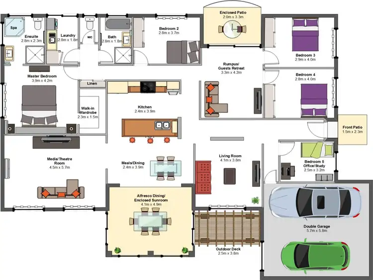 Floorplan of Homely house listing, 38 Paperbark Crescent, Heathwood QLD 4110