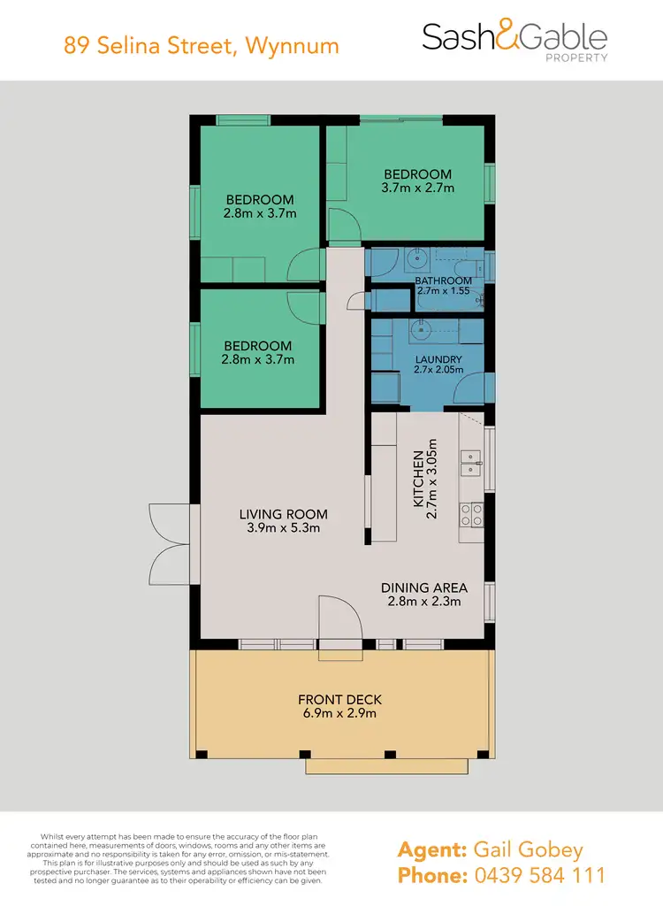 Floorplan of Homely house listing, 89 Selina Street, Wynnum QLD 4178