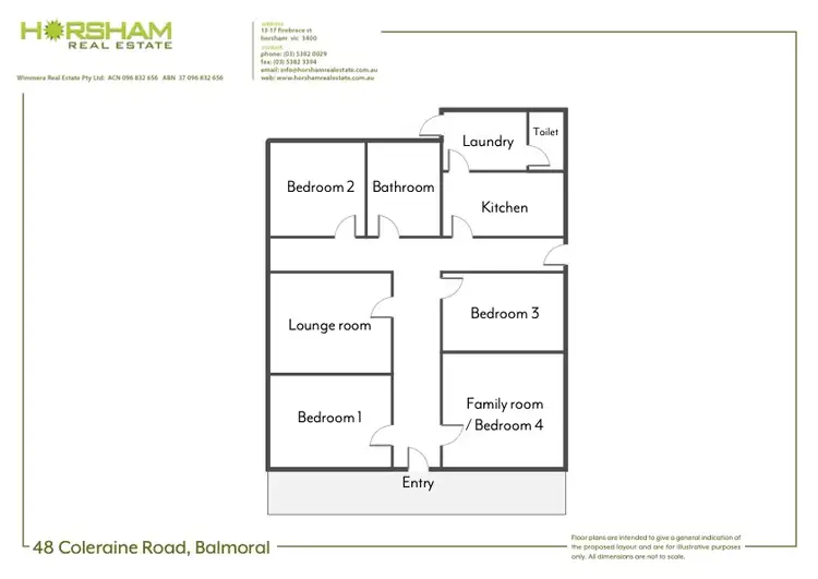 Floorplan of Homely house listing, 48 Coleraine Road, Balmoral VIC 3407