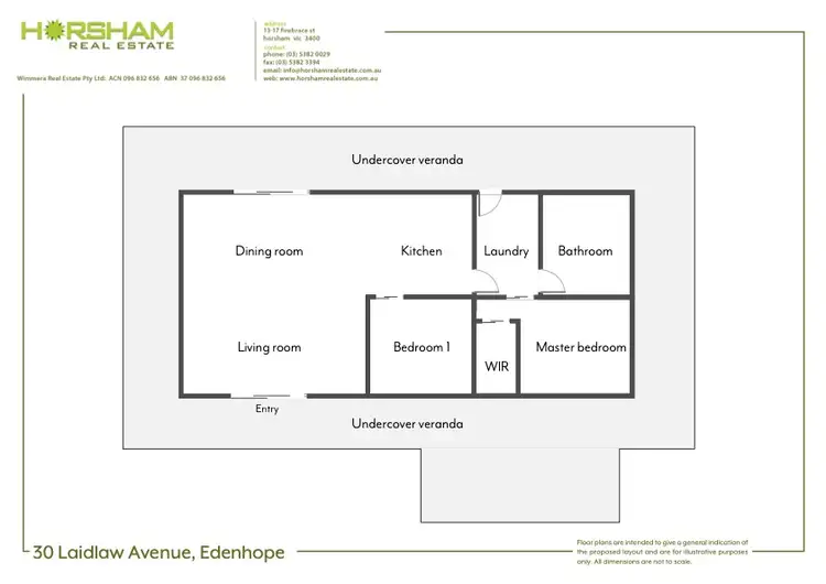 Floorplan of Homely house listing, 30 Laidlaw Avenue, Edenhope VIC 3318