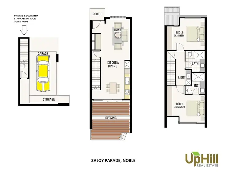 Floorplan of Homely townhouse listing, 7/29 Joy Parade, Noble Park VIC 3174