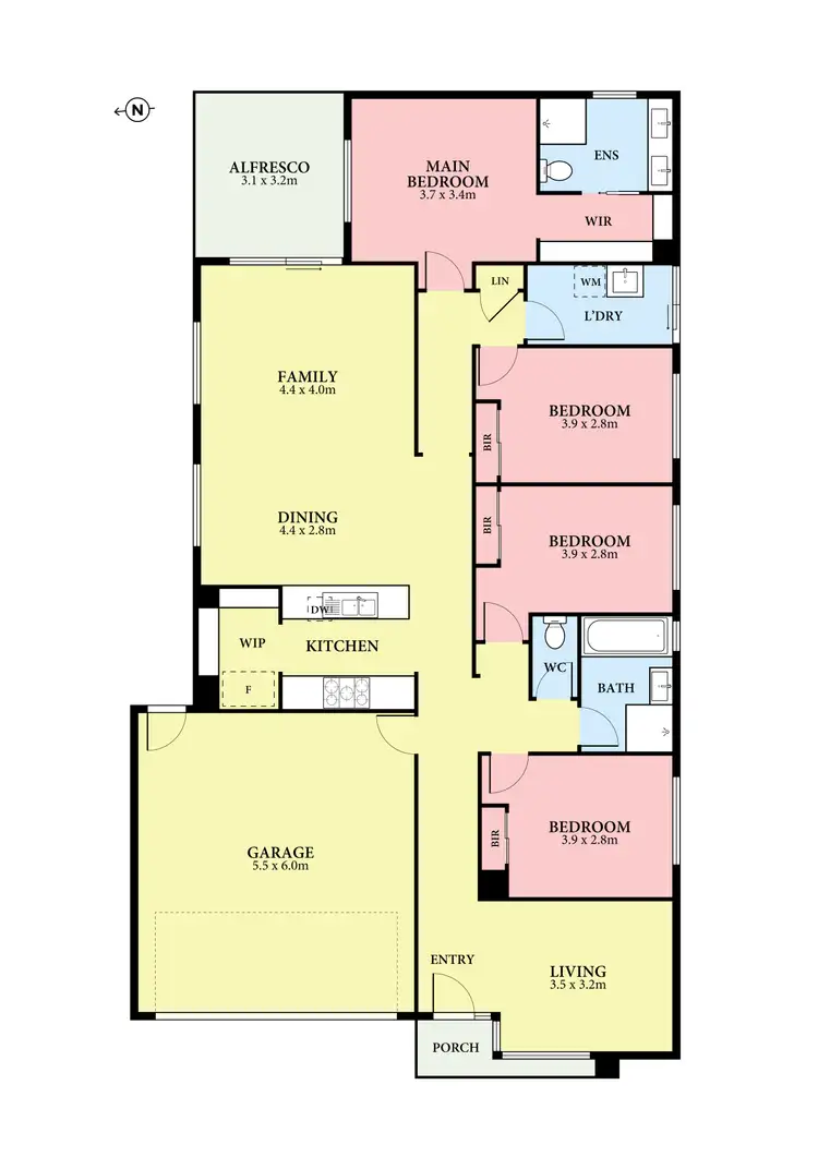 Floorplan of Homely house listing, 12 Bunting Crescent, Kalkallo VIC 3064