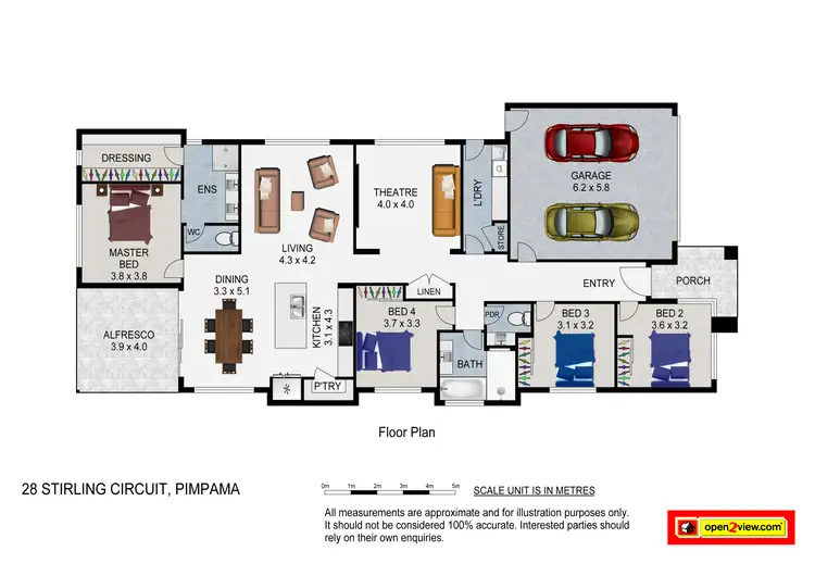 Floorplan of Homely house listing, 28 Stirling Circuit, Pimpama QLD 4209