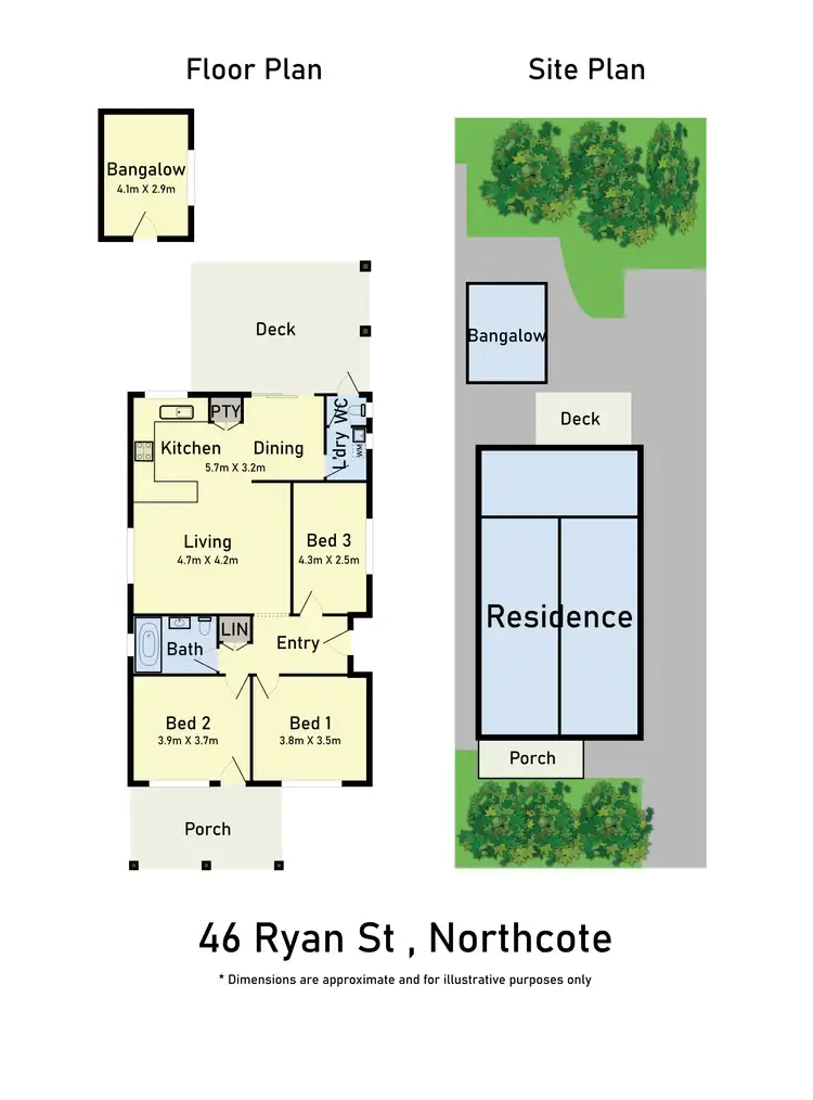 Floorplan of Homely house listing, 46 Ryan Street, Northcote VIC 3070