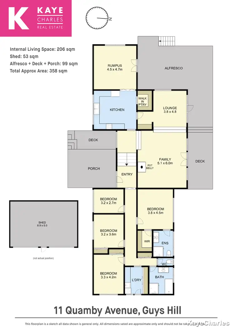 Floorplan of Homely house listing, 11 Quamby Avenue, Guys Hill VIC 3807