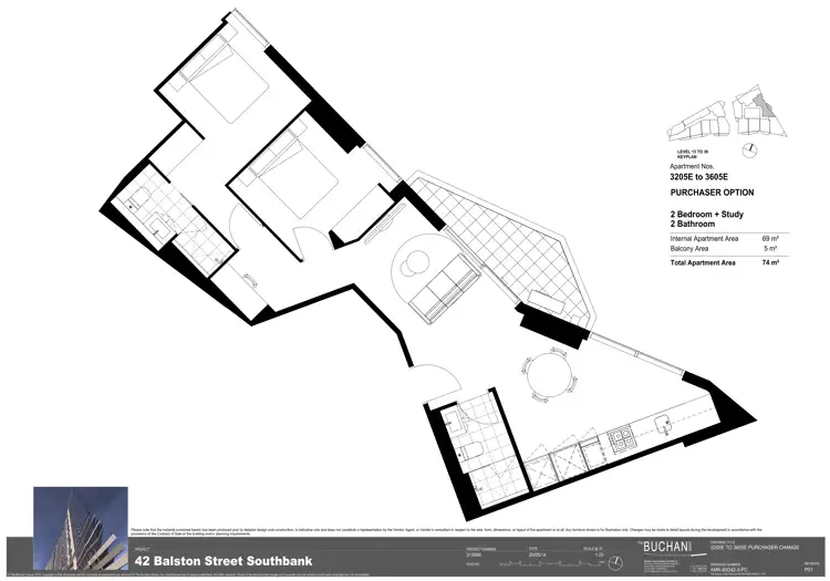Floorplan of Homely apartment listing, 42-48 BALSTON STREET, Southbank VIC 3006