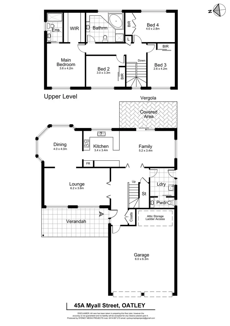 Floorplan of Homely house listing, 45A Myall Street, Oatley NSW 2223