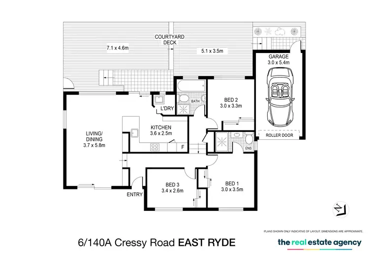 Floorplan of Homely townhouse listing, 6/140A - 144 Cressy Road, East Ryde NSW 2113