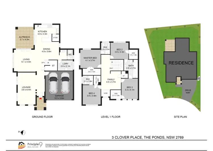 Floorplan of Homely house listing, 3 Clover Place, The Ponds NSW 2769