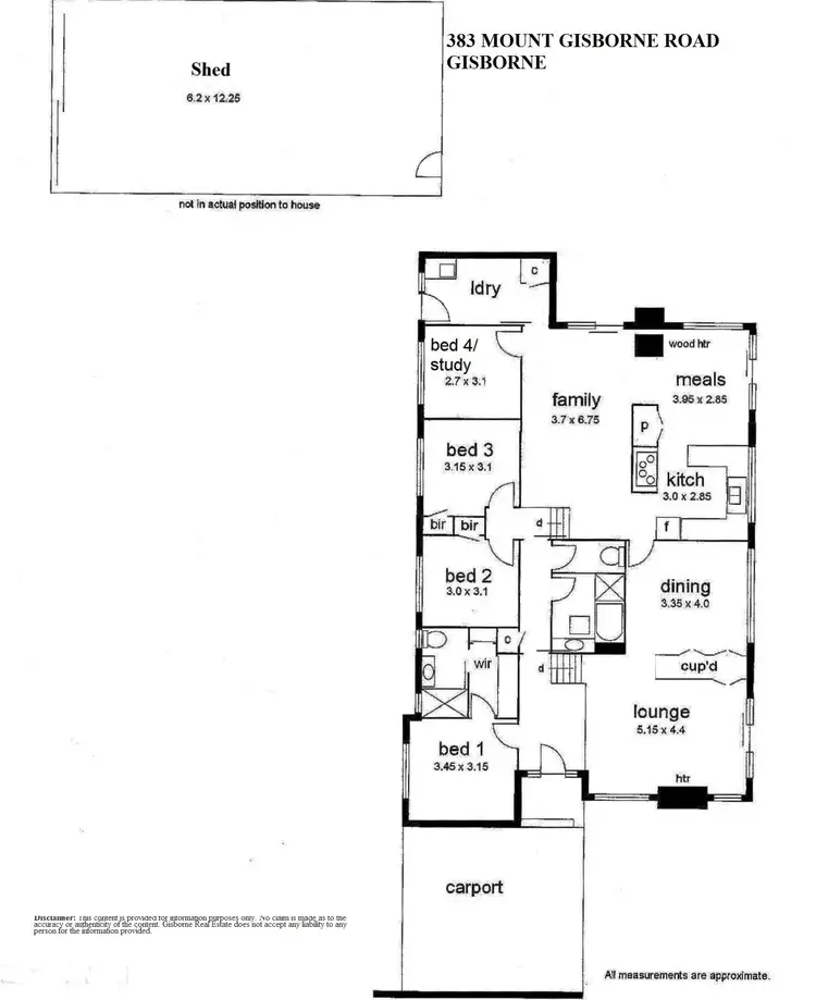 Floorplan of Homely house listing, 383 Mount Gisborne Road, Gisborne VIC 3437