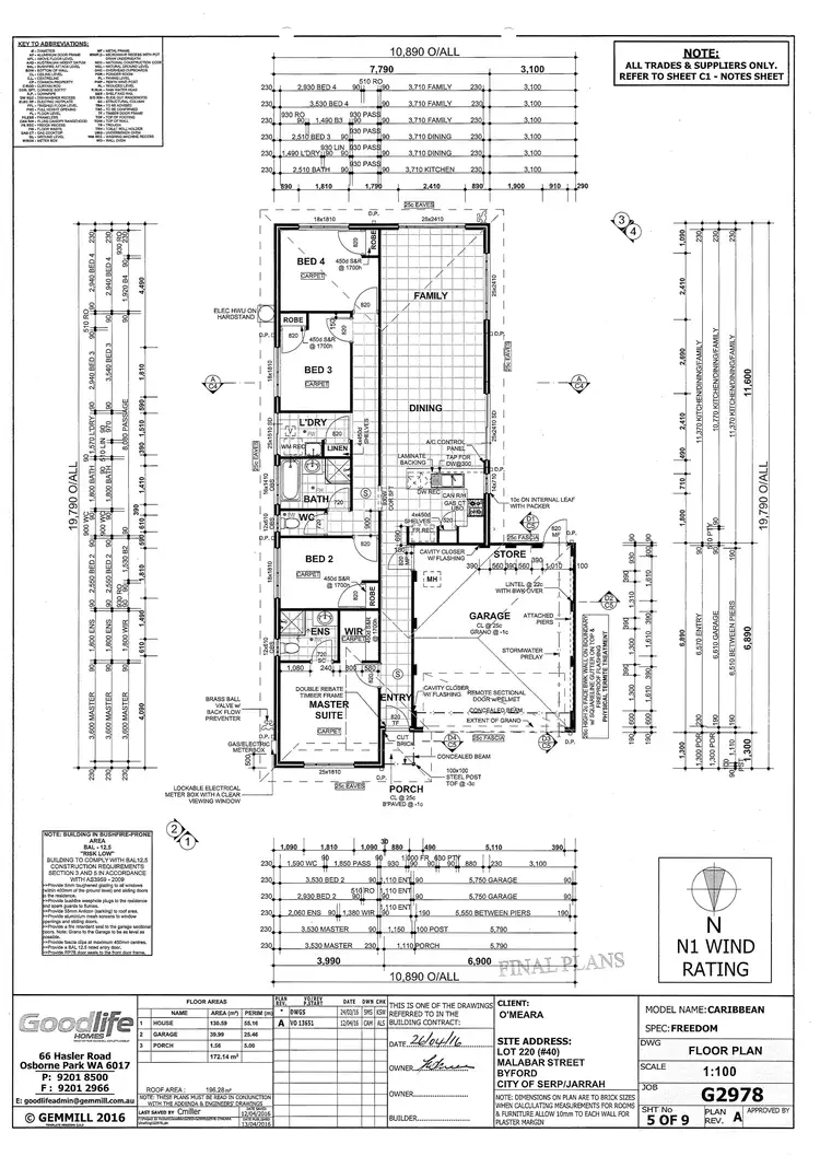 Floorplan of Homely house listing, 40 Malabar Street, Byford WA 6122