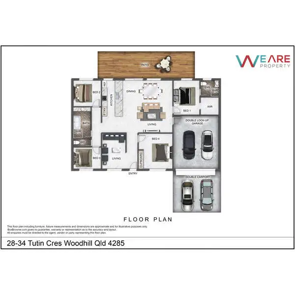 Floorplan of Homely house listing, 28 Tutin Crescent, Woodhill QLD 4285