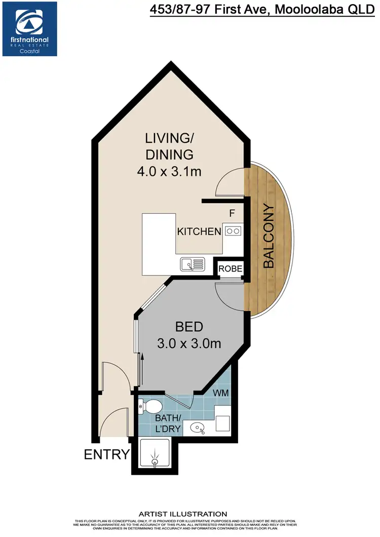 Floorplan of Homely unit listing, 453/87-97 First Avenue, Mooloolaba QLD 4557