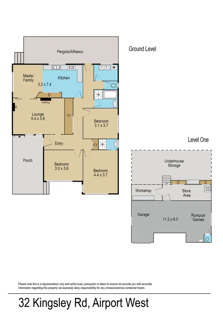 Floorplan of Homely house listing, 32 Kingsley Road, Airport West VIC 3042