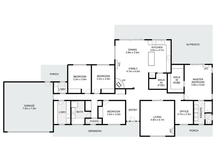 Floorplan of Homely rural property listing, 12 Lily Court, Mansfield VIC 3722