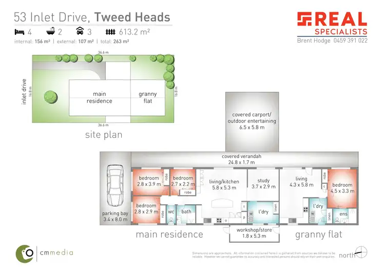 Floorplan of Homely house listing, 53 Inlet Drive, Tweed Heads West NSW 2485