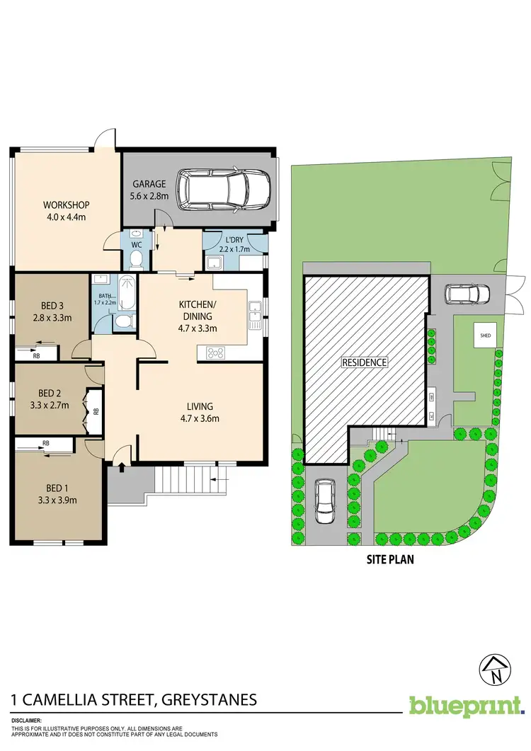 Floorplan of Homely house listing, 1 Camellia Street, Greystanes NSW 2145