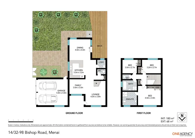 Floorplan of Homely townhouse listing, 14/32 Bishop Road, Menai NSW 2234