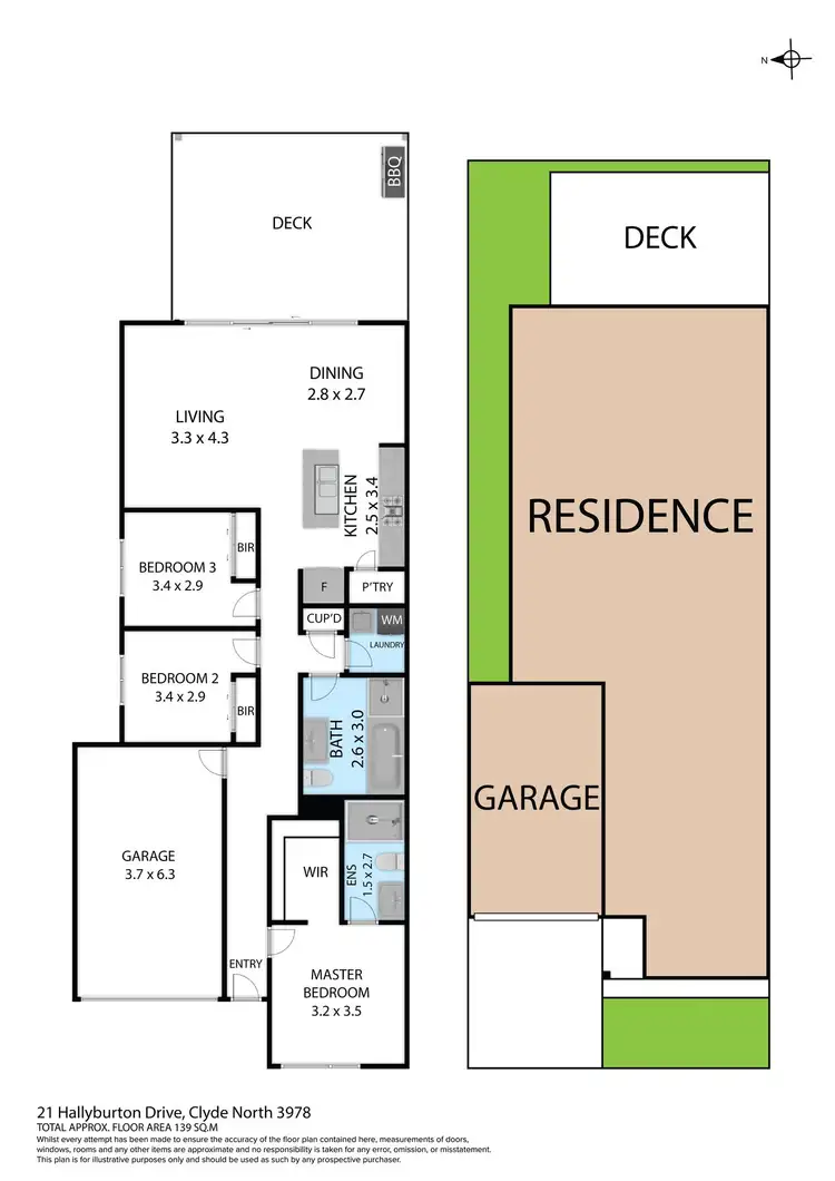 Floorplan of Homely house listing, 21 Hallyburton Drive, Clyde North VIC 3978