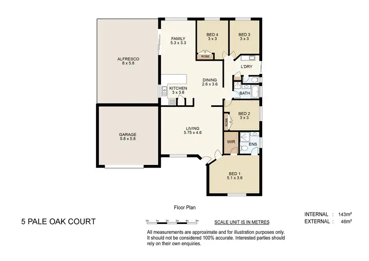 Floorplan of Homely house listing, 5 Pale Oak Court, Jimboomba QLD 4280