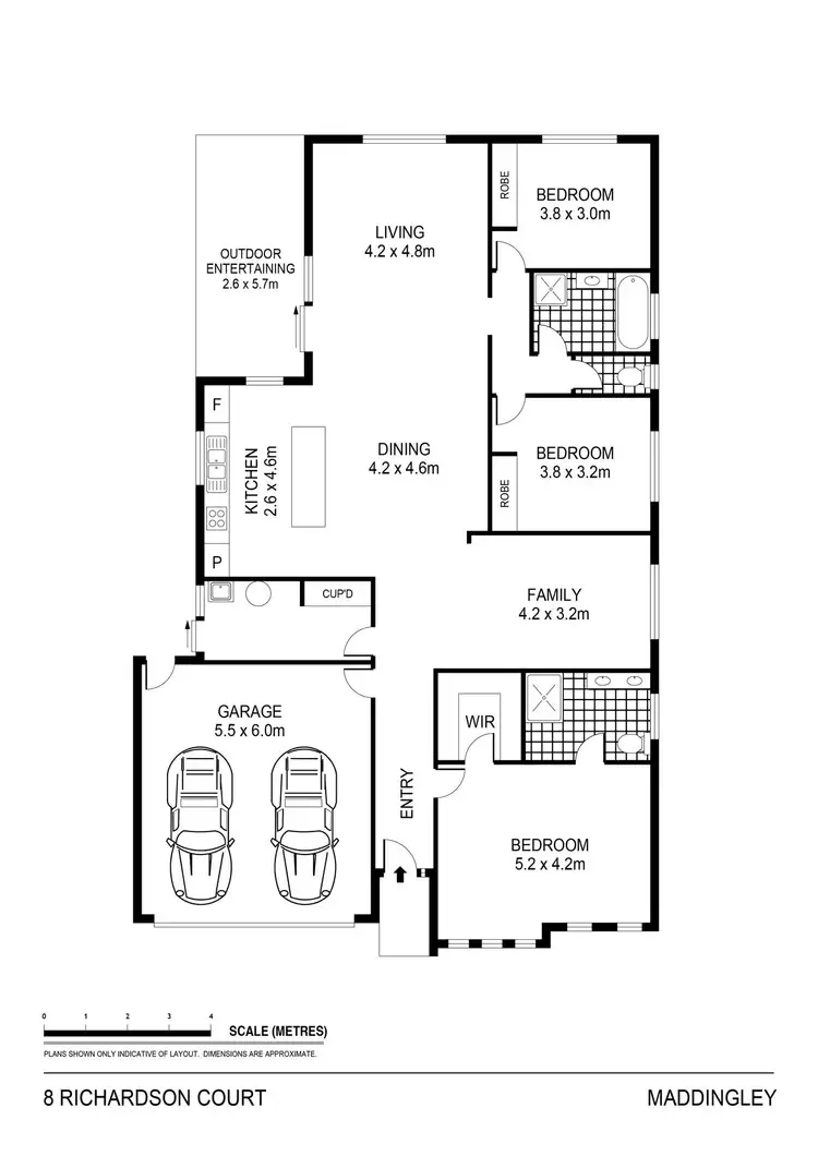 Floorplan of Homely house listing, 8 Richardson Court, Maddingley VIC 3340