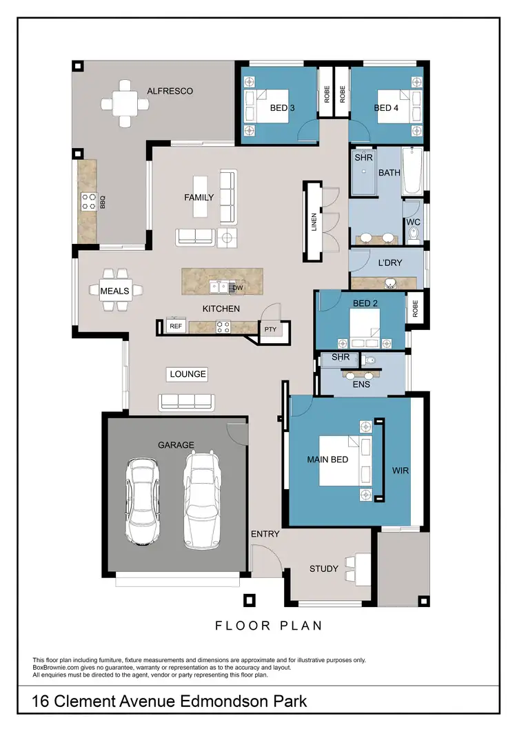 Floorplan of Homely house listing, 16 Clement Road, Edmondson Park NSW 2174