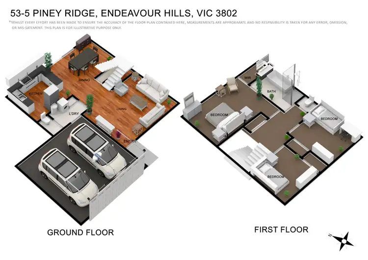 Floorplan of Homely townhouse listing, 53/5 Piney Ridge, Endeavour Hills VIC 3802