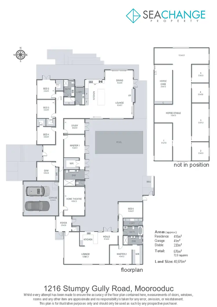 Floorplan of Homely rural property listing, 1216 Stumpy Gully Road, Moorooduc VIC 3933