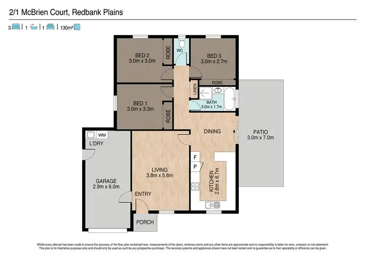 Floorplan of Homely house listing, 2/1 McBrien Court, Redbank Plains QLD 4301