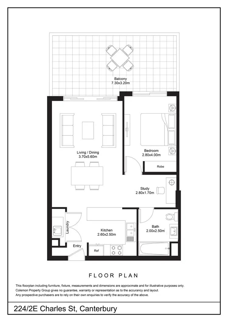 Floorplan of Homely apartment listing, 224/2E Charles St, Canterbury NSW 2193